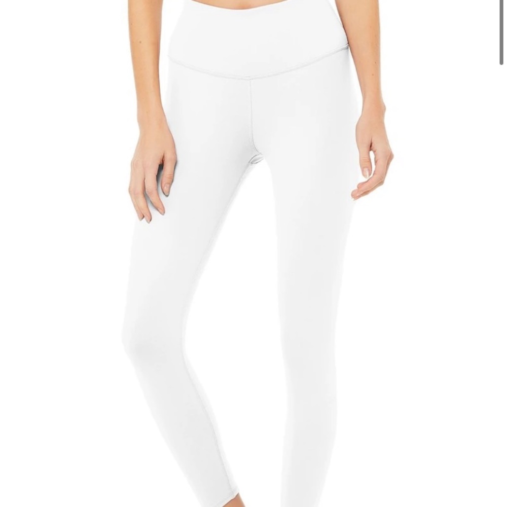 Alo yoga 7/8 High-Waist Airbrush Legging in white
